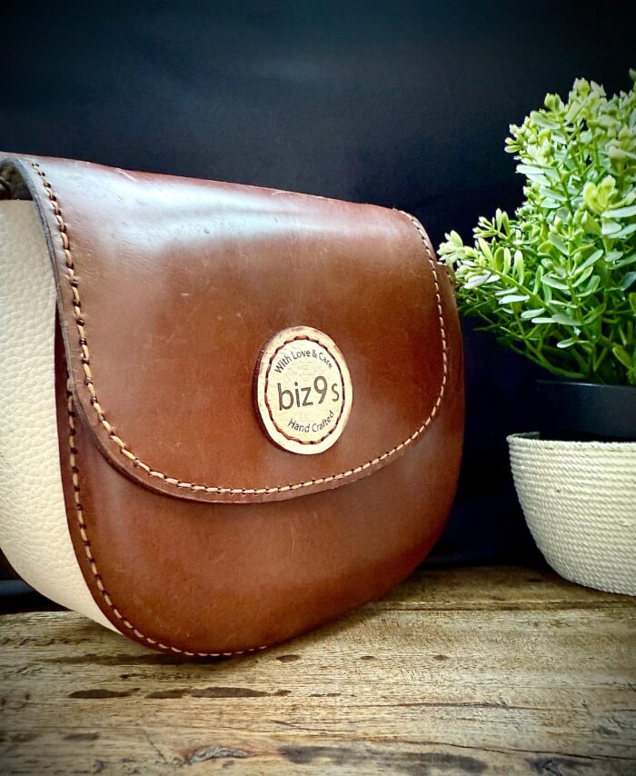 biz9s Handcrafted Leather Crossbody Bag